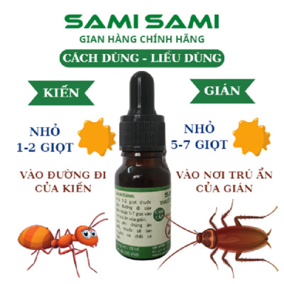 Thuốc diệt kiến gián sinh học SAMI SAMI cao cấp thế hệ mới, diệt kiến gián tận gốc mạnh hơn gấp đôi hoạt chất sinh học
