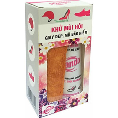 Chai xịt khử mùi hôi giày dép,Mũ bảo Hiểm hando Kèm khăn lau chuyên dụng