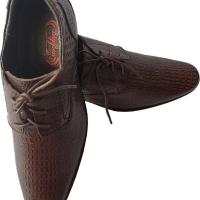 Giày Tây Nam Cột Dây BIGGBEN Da Bò Thật Vân Cá Sấu GT75