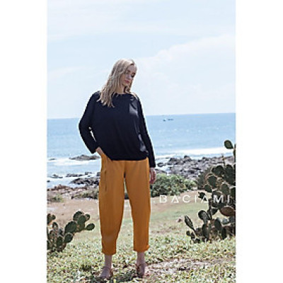 Baciami-Quần Dài Ống Thụng Có Dây Kéo