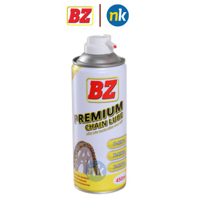 Chai xịt dưỡng sên Cao Cấp BZ Premium Chain Lube 450ml, xịt bảo dưỡng chống văng, dạng đậm đặc, bám dính bôi trơn tốt