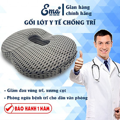 Gối ngồi lót mông y tế chống trĩ, đau xương cụt, ê mỏi mông cho dân văn phòng, lái xe, thu ngân, sinh viên...Chính hãng Ema - Hàng nhập khẩu