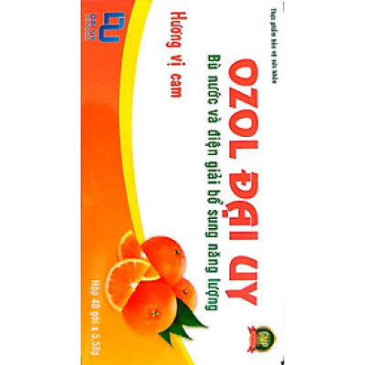 Bù nước và điện giải hương vị cam Oresol - OZOL Đại Uy Hộp 40 gói