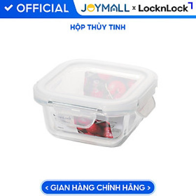 Hộp thủy tinh LocknLock BLANC bảo quản thực phẩm 320ml LLG1104 - Hàng chính hãng, chịu nhiệt cao - JoyMall