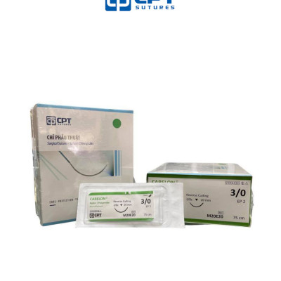 Chỉ phẫu thuật không tiêu CPT Carelon Nylon số 3/0 - M20E20
