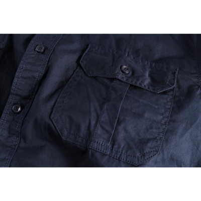 Áo sơ mi Retro túi hộp ngắn tay chiến thuật_dã ngoại