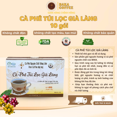 Cà phê túi lọc Già Làng - Hộp 10 gói
