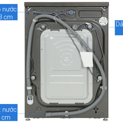 Máy giặt sấy LG AI DD Inverter giặt 14 kg - sấy 8 kg FV1414H3BA - Hàng chính hãng - Giao HCM và 1 số tỉnh thành