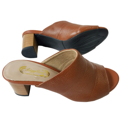 Dép Cao Gót Nữ BIGGBEN Da Bò Cao 5 Phân DCG78