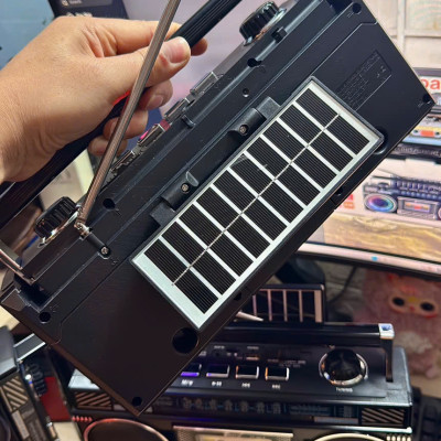 Đài FM Radio FP-362S 2 Loa kiêm loa bluetooth- Sạc Năng Lượng Mặt trời, Đài FM, AM, SW1-2, đài FM Hàng Chính Hãng