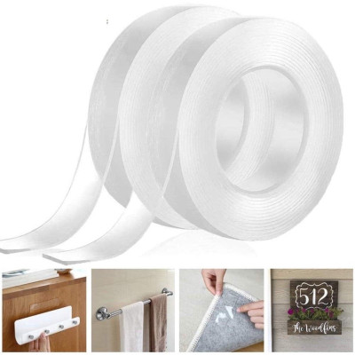 Cuộn Băng Dính Trong Suốt 2 Mặt, Băng Keo Đa Năng, Sử Dụng Dính Đồ Vật Trong Nhà, Tái Sử Dụng, Sử Dụng Dễ Dàng- TakyHome 6005