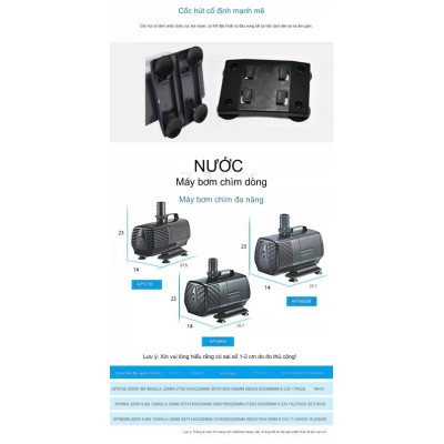 Máy Bơm Nước Lifetech AP5800 (360W-12000L/H-5M) bể cá, chơi thác, hòn non bộ, bơm hải sản , sinh hoạt