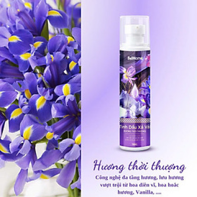 Tinh dầu xả vải Bell Home tím 150g, Mềm vải, kháng khuẩn, hương thời thượng, lưu hương lâu