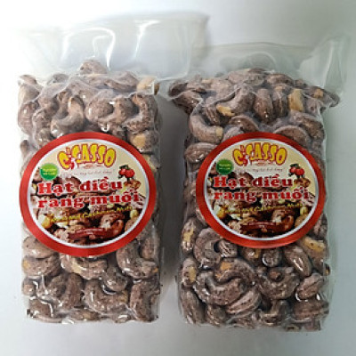 1Kg Hạt Điều Rang Muối Vỏ Lụa Loại Cồ O