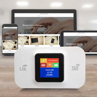 Phát Wifi Di Động Tốc Độ Cao 4G/5G LTE 150Mbps - Màn Hình Màu LCD - Bản Quốc Tế Hỗ Trợ Tất Cả Nhà Mạng - Dung Lượng Pin Lên Đến 15 Giờ - Hàng Chính Hãng