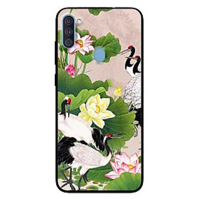 Ốp lưng dành cho Samsung A11 mẫu Sen Và Hạc