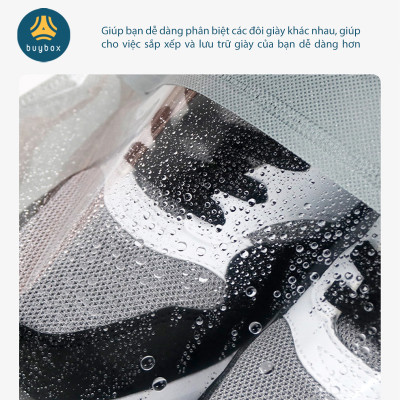 Combo 4 Túi đựng giày chất liệu vải dệt thoáng khí, chống bụi bẩn, chống ẩm ướt cho giày, dễ dàng mang theo - BuyBox - BBPK352
