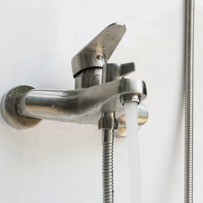 Bộ vòi sen nóng lạnh Inox SUS 304 Eurolife EL-LAVEN 01 (Trắng vàng)