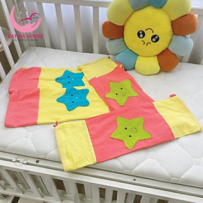 Vỏ áo gối ôm trẻ em Katina House, vải cotton cara mềm mại thoáng mát , đắp họa tiết dễ thương