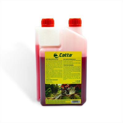 Nhớt 2 thì máy cắt cỏ, xipo, cưa xích, máy phát điện pha xăng 1 lít CATTA - Nhớt 2 thì pha xăng CATTA