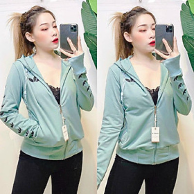 Áo khoác nỉ thun coton da cá chống nắng cao cấp nhiều màu  MS044 Freesize 40- 56kg