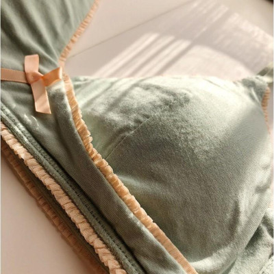 Bộ Đồ Lót Cotton Phong Cách Nhật Bản Không Gọng ( Mã SP B291)