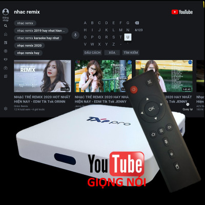 Android Tivi Box TXP Pro Truyền hình vtvcap On Bản Quyền HĐH Android 9 Ram 2G Rom 16G Chip Amlogic 905 - Hàng Chính Hãng