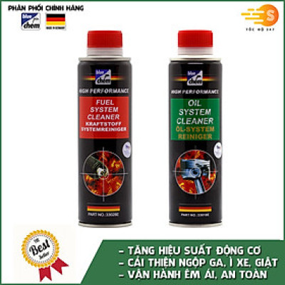 Bộ 2 phụ gia xăng 33028E và nhớt 33018E cao cấp Bluechem - 33028E_33018E
