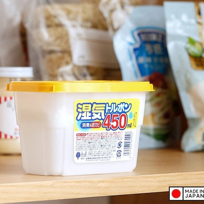 Set 03 Hộp hút ẩm, khử mùi, chống mốc Kokubo 450ml - Hàng nội địa Nhật Bản.