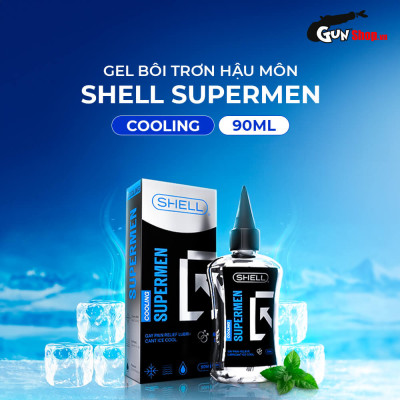 [Chai 90ml] Gel bôi trơn hậu môn mát lạnh - Shell Supermen Cooling