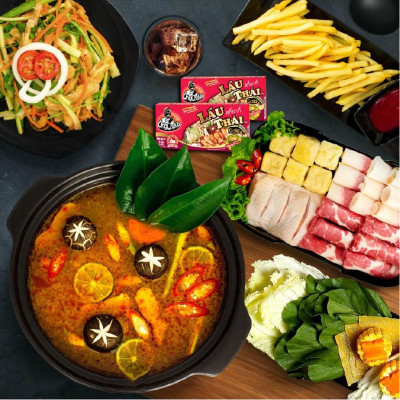 Combo 5 Hộp Viên Gia Vị Lẩu Thái Gold Ông Chà Và 126g (Thai Hot Pot Cubes)