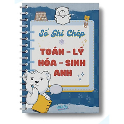 VĂN PHÒNG PHẨM - Sổ Ghi Chép 5 Môn Toán - Lý - Hóa - Sinh - Anh Dành Cho Học Sinh