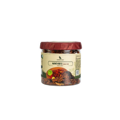 Khô heo 250gr GARDEN FARM Khô Heo Lăn Tỏi, Ăn Vặt Văn Phòng, Du Lịch, Tết, Sài Gòn Ngon