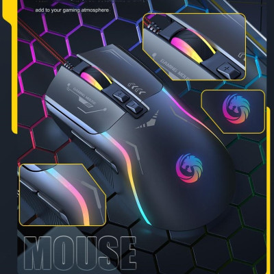 Chuột LED RGB 7200 DPI Gaming Mouse P19RGB cho máy tính , Laptop hàng nhập khẩu