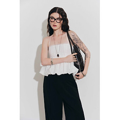 DOTTIE - Áo kiểu dáng bí - Trắng - T1131