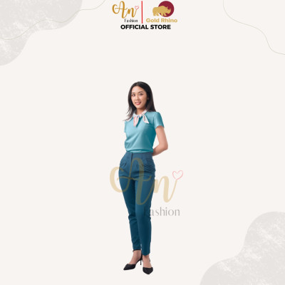 Áo Thun Nữ Màu Ngọc Cổ Tròn 100% Cotton Cao Cấp, Kháng Khuẩn Ag+, Thấm Hút Mồ Hôi - Gold Rhino