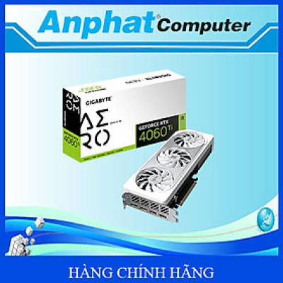Card màn hình  VGA Gigabyte RTX 4060 Ti Aero OC 8GB (N406TAERO OC-8GD) - Hàng Chính Hãng