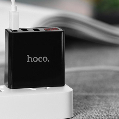 Adapter Sạc 3 Cổng 3A Hoco C15 - Hàng Chính Hãng - Shop Thế giới số - Hàng Chính Hãng