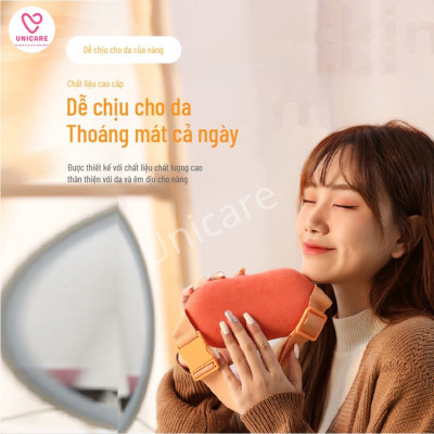 Đai chườm nóng bụng kinh Herlife, Máy massage bụng kinh giúp giảm đau bụng kinh nguyệt, làm ấm tử cung cho phụ nữ đến kì