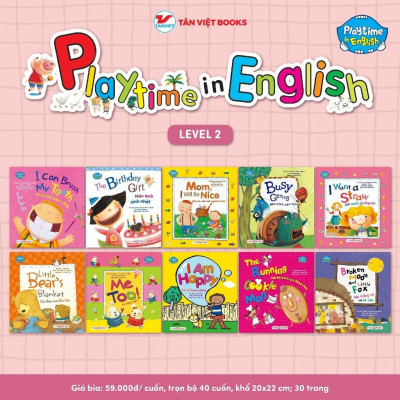 Sách - Playtime In English - Level 2 - Chọn Lẻ Nhiều Chủ Đề - Tân Việt Books