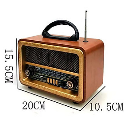 ĐÀI FM NNS NS-8070BT Cổ Điển Retro Đài Phát Thanh Fm Am Sw 3 Băng Tần  Radio Với Usb Sd Tf Máy Nghe Nhạc Mp3 Bằng Gỗ-Hàng Chính Hãng
