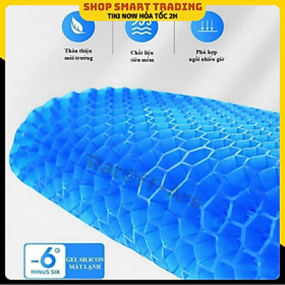 Đệm ngồi 3D Silicon cao cấp , Đệm ngồi 3D Silicon cao cấp thoáng khí chống đau mỏi , Đệm ngồi lót ghế ô tô cao su thoáng khí hỗ trợ tuần hoàn máu - Vỏ chống trượt - Cấu trúc tổ ong thông minh