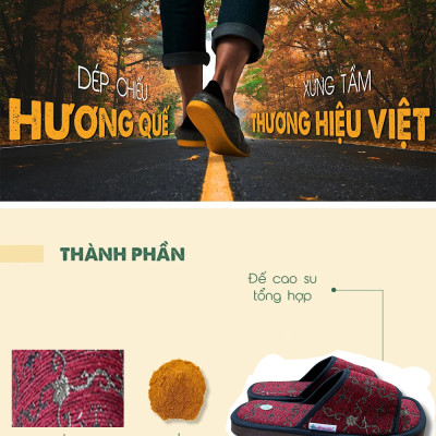 Dép quai ngang đi trong nhà Hương Quế DQN-10 thích hợp mang trong nhà, trong văn phòng 