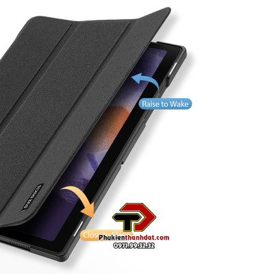 Bao da cho Samsung Galaxy Tab A8 10.5 inch 2021 X200 X205 chính hãng Dux Ducis Domo hít nam châm chắc chắn - Hàng chính hãng
