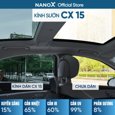 Phim cách nhiệt ô tô 4 chỗ gói giá rẻ NanoX