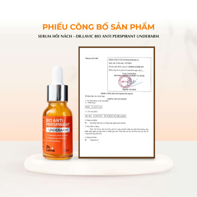 Serum hôi nách Dr.Lavic Bio Anti Perspirant Underarm khử mùi hôi nách hôi chân 15ml DR932