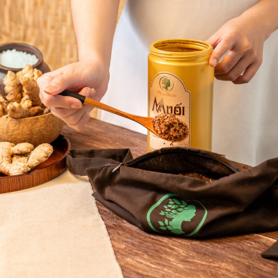 Combo muối quấn bụng + đai quấn muối Wonmom