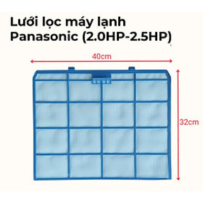 BỘ 2 TẤM LƯỚI LỌC MÁY LẠNH PANASONIC 2HP – 2.5HP – HÀNG CHÍNH HÃNG