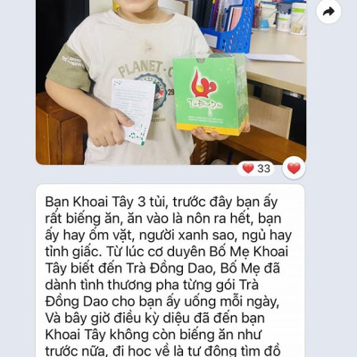 trà ăn ngon ngủ ngon Đồng Dao giúp hỗ trợ cơ thể được cân bằng để lấy lại giấc ngủ ngon, ăn uống ngon miệng,sức khỏe tốt,túi gồm 33 gói bao bì sạch đẹp
