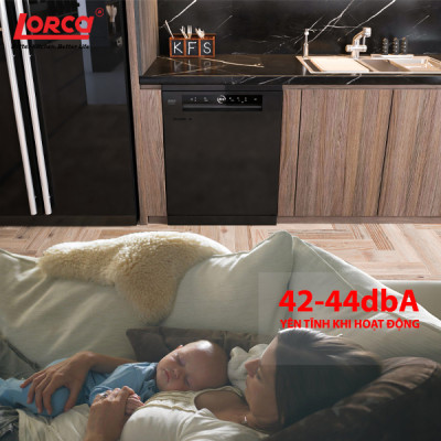 Máy Rửa Bát 13 Bộ LORCA TA 918DWB Hàng Chính Hãng Nhập Khẩu Cao Cấp Hiệu Suất Cao Chống Ồn Tiết Kiệm Điện